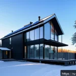 Home 18 지열 냉난방 시스템의 최신 트렌드 - A modern, energy-efficient home equipped with a cutting-edge geothermal heating and cooling system i...